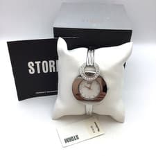 Image of Storm Watch Stainless Steel With Crystals 97 Silver Mscellaneo New With Tags