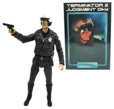 Image of Terminator 2 Ultimate Series NECA 7" Action Figure - T-1000 (Motorcycle Cop)