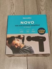 Image of Homedics NOVO Mini Massage Gun w/ Travel Case USB Rechargeable Portable 4 Heads