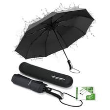 Image of Roamwild SuperBRO Teflon Fast Drying Automatic Compact Travel Folding Umbrella