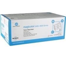 Image of Genuine Konica Minolta 2400 Toner Value Pack 1710595-001 - VAT Inc IN BOX