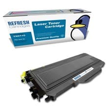Image of Refresh Cartridges Black TN2110 Toner Compatible With Brother Printers