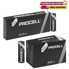 Image of Duracell Procell AA AAA Batteries LR6 MN1500 1.5V Now Industrial Longest Expiry