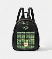 Image of Harry Potter Backpack With Slytherin Crest Design NEW