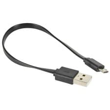 Image of 0.2m 20cm Short Flat Micro B USB Sync & Charge Cable for Smart Phone / Tablet