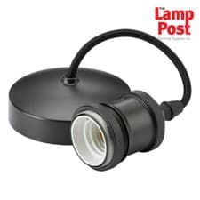 Image of ML 8271SB 6" E27 Screw Vintage Ceiling Pendant Light Set - Smoked Bronze