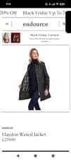 Image of Barbour Haydon Waxed Jacket Size 10 new Retailing At £279