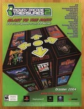 Image of 2004 Midway Arcade Treasures 2 Xbox PS2 Gamecube Print Ad/Poster Video Game Art