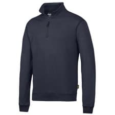 Image of Snickers Workwear Sweatshirt Jumper Hoodie 1/2 Zip Navy Blue S - XXXL 2818