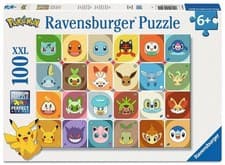Image of Ravensburger Pokémon Faces 100 piece extra large jigsaw puzzle Age 6+