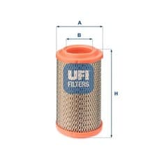 Image of Air filter Filter Insert 27.756.00 UFI for FIAT 500 126