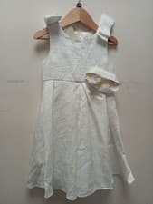 Image of MONSOON new girls flower girl dress with attached flower UK size 2-3 yrs CG BC2