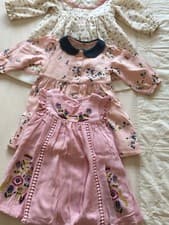 Image of Mama & Papas Dress Size 3-6 Mths & Other Brands Baby Girls Wear Pastel Colours