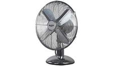 Image of Bush 12" Chrome Oscillating Metal Desk Fan 3 Speed Tilt Adjustable 35W 7271090