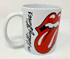 Image of The Rolling Stones '40 Licks' Tongue Design Ceramic Mug - Rock Music / Jagger