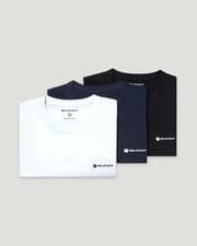 Image of Belstaff 3-Pack Mens T-Shirt - Black/Dark Ink/White