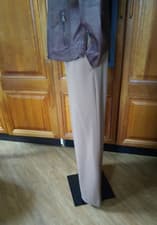 Image of BNWT White Stuff size 8R Belle wide leg trouser in dark tan