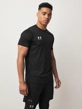 Image of Under Armour Men's Challenger Training T-Shirt, Black Brand New UK Size S