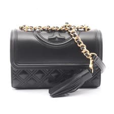 Image of Tory Burch FLEMING SMALL Fleming Small Shoulder Bag 75576001 leather Black NEW