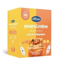 Image of New Silentnight Yours & Mine Dual Control Electric Blanket Double Size 137x150cm