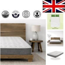 Image of Soft Memory Foam Double Mattress - 135x190cm, Zig Zag Design for Budget Comfort