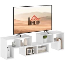 Image of HOMCOM TV Unit for TVs up to 75 Inches, Free Combination TV Stand, White