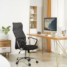 Image of Executive Office Chair High Back Mesh Chair Seat Office Desk Chairs, Black