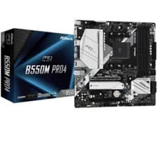 Image of ASRock B550M Pro4 AMD AM4 Socket Motherboard, Micro-ATX, 4x DDR4 Slots, 2x M.2