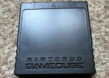 Image of OFFICIAL NINTENDO GAMECUBE MEMORY CARD BLACK DOL-014 251 BLOCKS GENUINE **MINT**