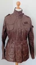 Image of Barbour International Beacon Wax Jacket UK 14