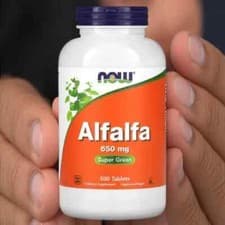 Image of NOW Foods, Alfalfa, 650 mg, 500 Tablets