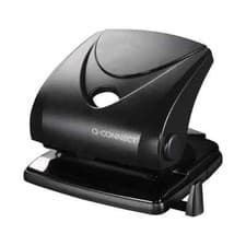 Image of Q-Connect Standard Duty Hole Punch 30 Sheet Black 827P