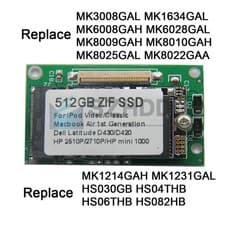 Image of NEW 512GB ZIF CE SSD FOR DELL Latitude XT D420 D430 HP 2510p 2710p Hard Drive
