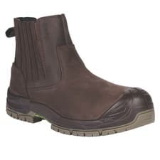 Image of Apache Mens Safety Boots Brown Composite Toe Cap Waterproof Lightweight Size 6