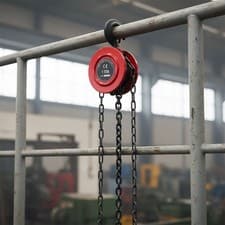Image of 1 Ton Capacity Chain Hoist Block and Tackle Winch Engine Lift Puller Fall 3M/6M