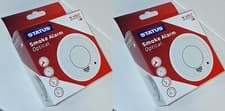 Image of 2 X STATUS Photoelectric Smoke Alarm 85 db Loud Easy To Install Battery Included