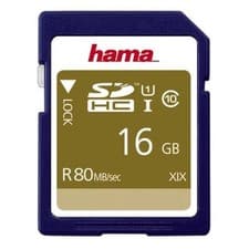 Image of Hama 00124134 memory card 16 GB SDHC UHS-I Class 10