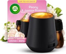 Image of Air Wick Essential Automatic Mist Diffuser Kit Linen & Petals Starter Set Refill