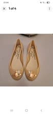 Image of Melissa Vivienne Westwood Ballet Pumps - Flat Shoes- Nude - Size 6
