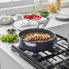 Image of GreenPan 30cm Saute Pan with Lid Grey Non-Stick Healthy Ceramic Coating