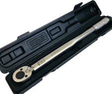Image of 1/2" Torque Wrench Click Type 28-210Nm Chrome Micrometer ±4% Accuracy with Case