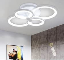 Image of Modern Ceiling Light,Metal Acrylic LED Flush Mount Dimmable Ceiling Light...