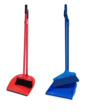Image of heavy duty Long Handle Lobby Dustpan and Brush for Sweeping & Cleaning - 70cm