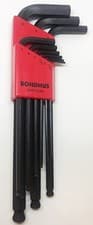 Image of Bondhus 9pc Metric Ball End Hex Allen Key Set 1.5-10MM BLX9M 10999