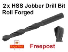 Image of 2 x HSS Jobber Drill Bit 21/64" Cold Rolled - Steel, Wood, Aluminium & Plastic