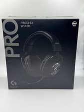 Image of Logitech G Pro X SE Wired Gaming Headset Blue VO!CE Mic PC PS4 PS5 Black