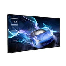 Image of 100 Inches Projector Screen Widescreen 16:9 Portable Projection Screen Anti- FIS