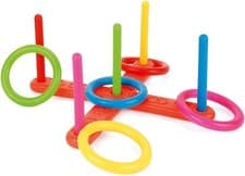 Image of Kids Quoits Ring Toss Game Set Indoor Outdoor Garden Party Activity