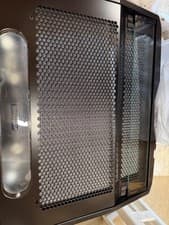 Image of AEG 222DDGB brown visor cooker hood. New in box, unused, clearance stock.