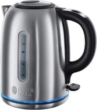 Image of Russell Hobbs Brushed Stainless Steel Electric 1.7L Cordless Kettle (Quiet & Fas